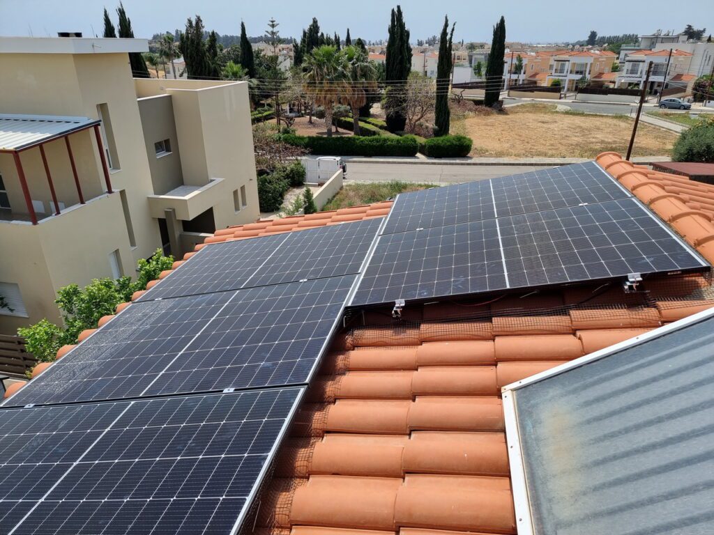 Solar Panels Old House Cyprus