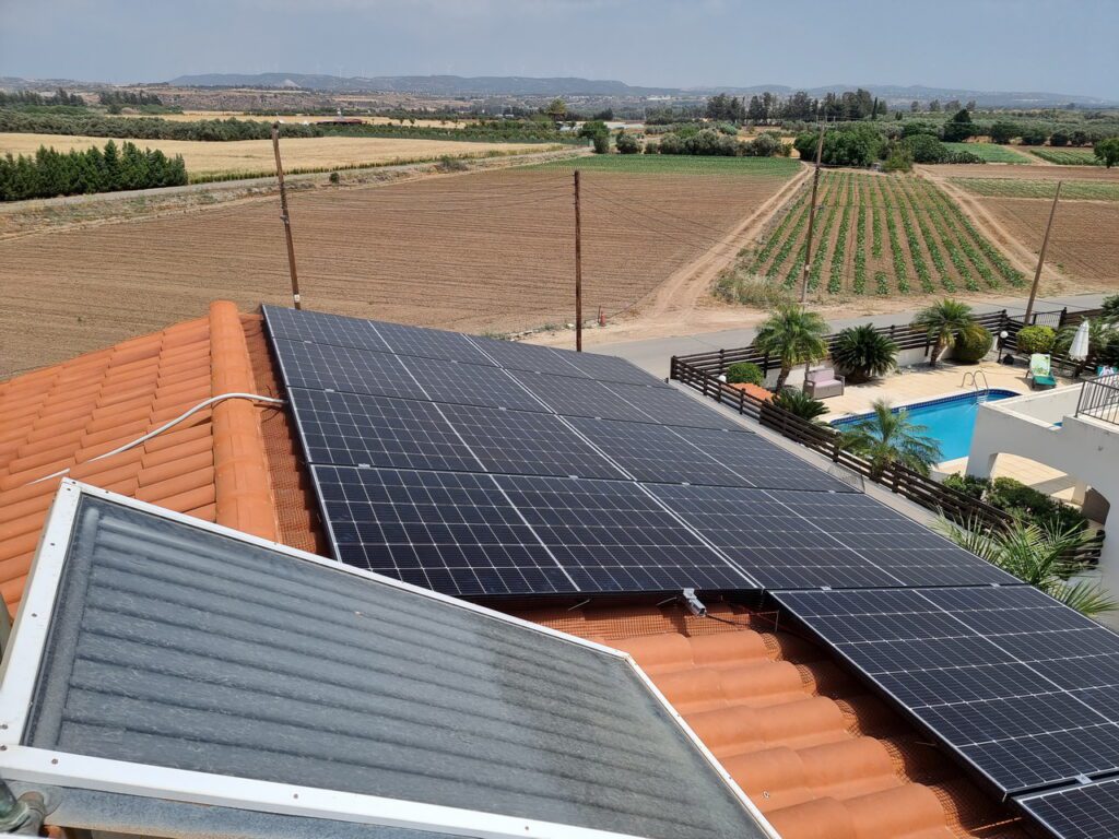 Solar Panels on Tile Roofs Cyprus
